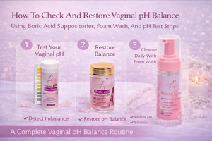 How To Check And Restore Vaginal pH Balance Using Boric Acid Suppositories, Foam Wash, And pH Test Strips