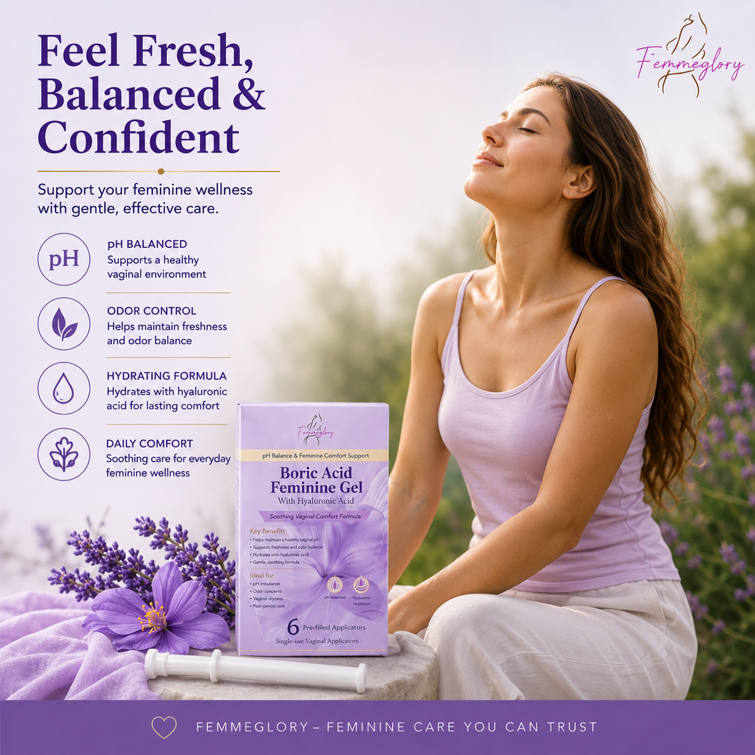 FemmeGlory Boric Acid Feminine Gel