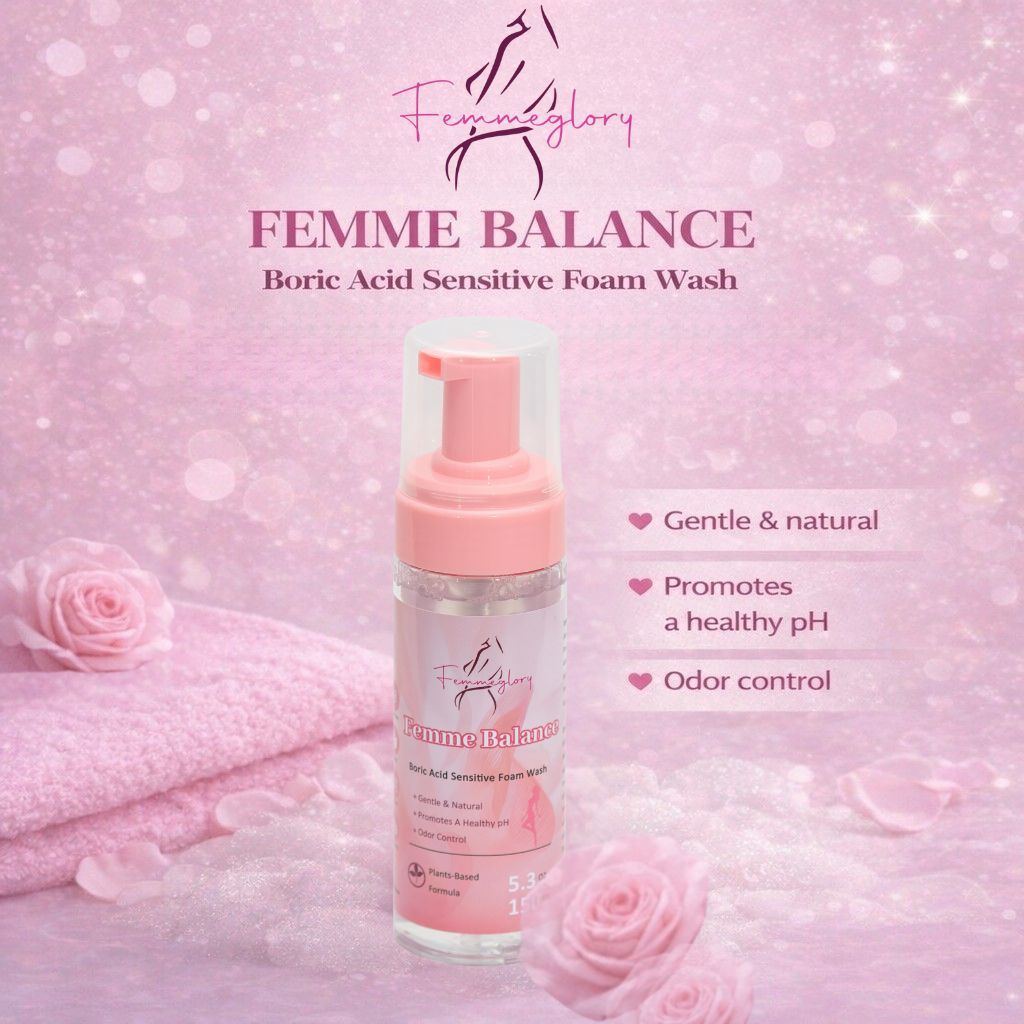 FEMMEGLORY™ Femme Balance  Boric Acid Sensitive Foam Wash