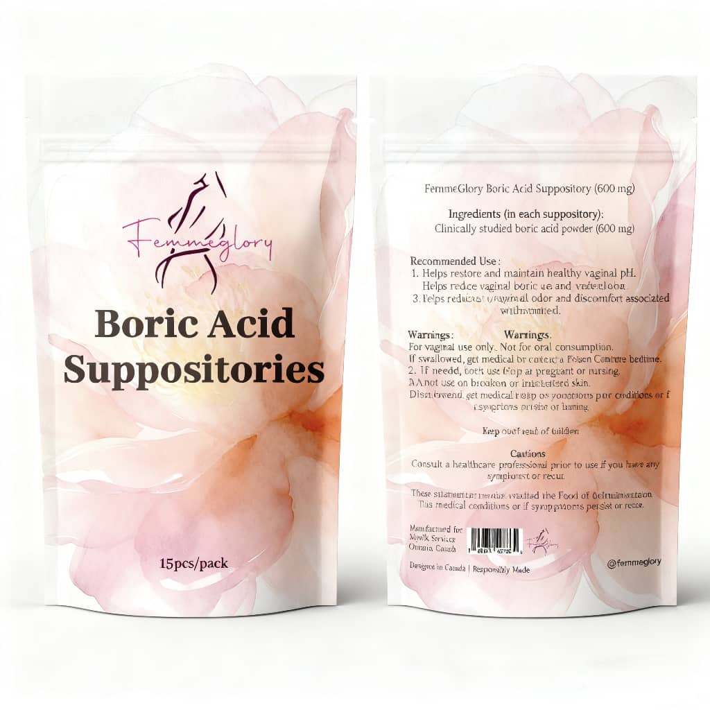 BORIC ACID SUPPOSITORIES 15's | Vaginal Support & pH Balance