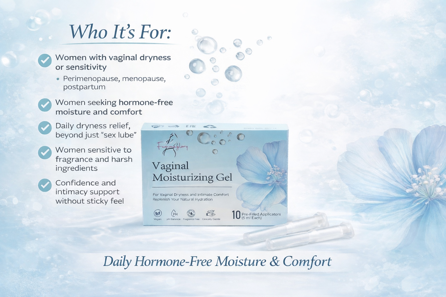 FemmeGlory Vaginal Moisturizing Gel