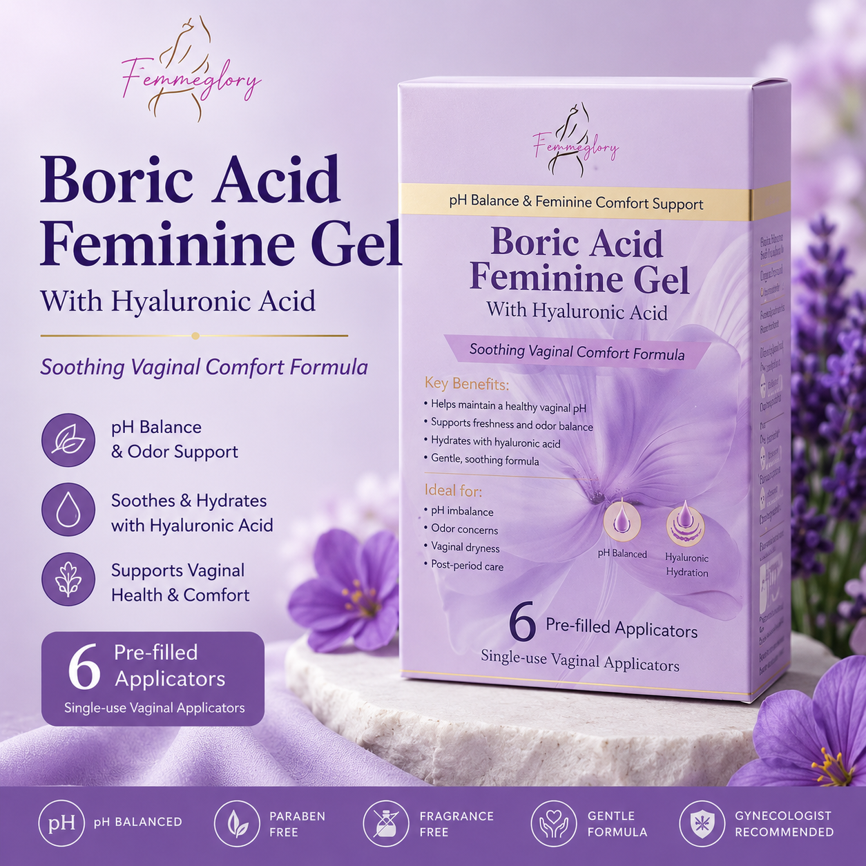 FemmeGlory Boric Acid Feminine Gel