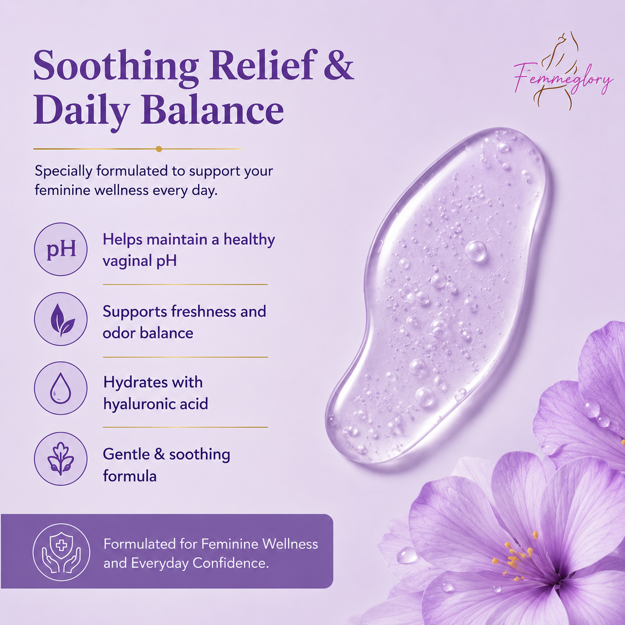 FemmeGlory Boric Acid Feminine Gel