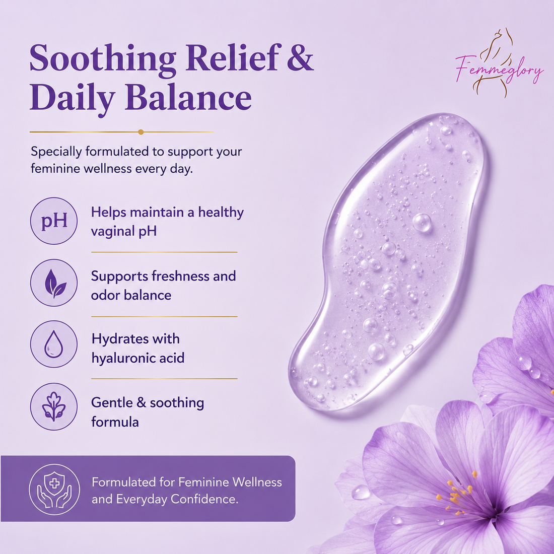 FemmeGlory Boric Acid Feminine Gel