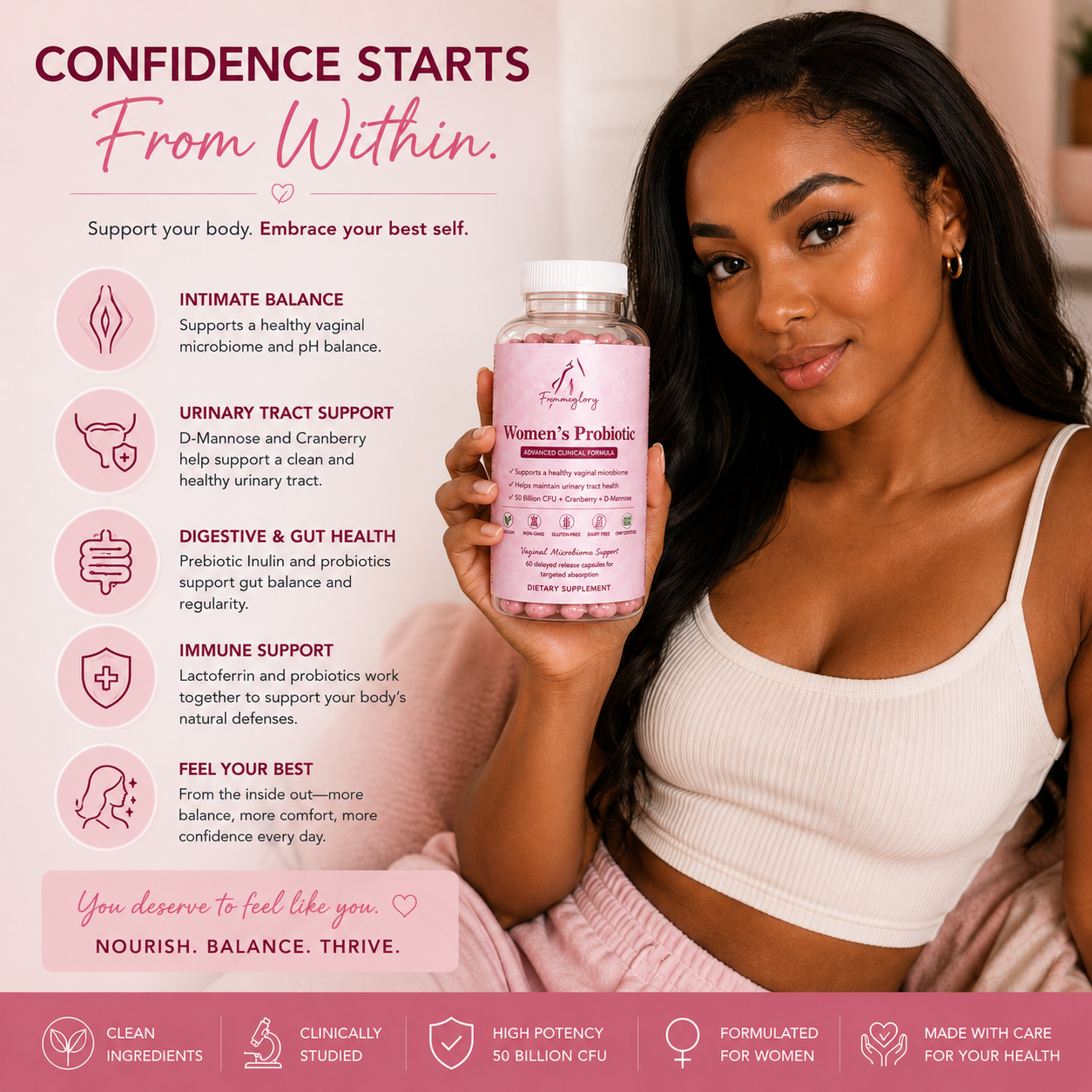 Women’s Advanced Vaginal, Urinary & Gut Microbiome Support